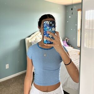 Striped crop top